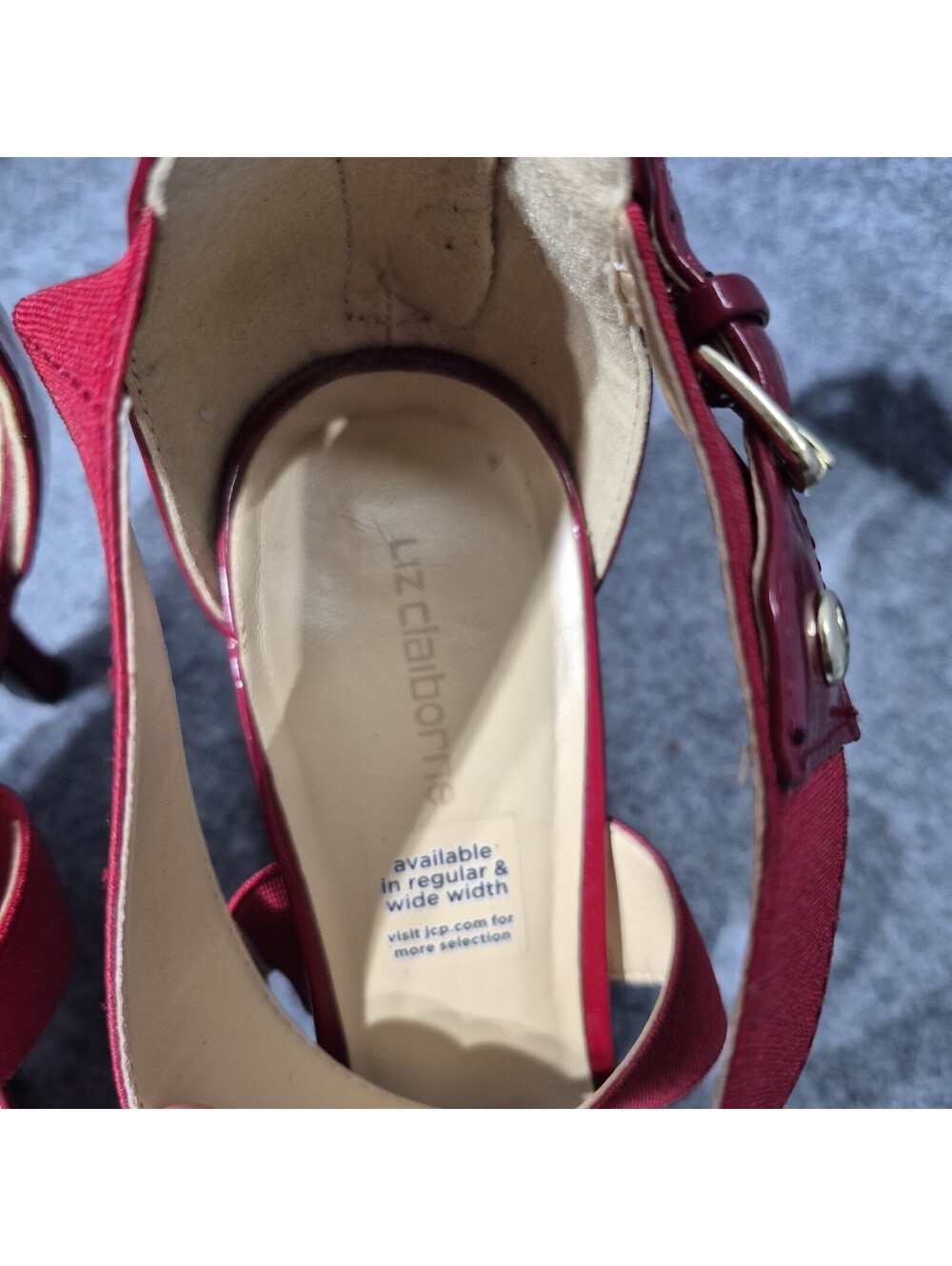 Liz Claiborne Keegan Stiletto Heels Size 9M Red  Pumps - Picture 4 of 15